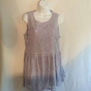 Entro  Soft Lavender Lace top